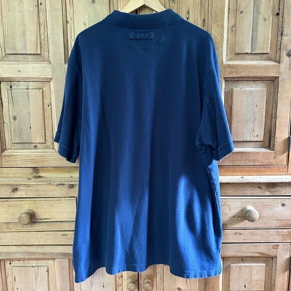 Men Duluth Trading Company 2XL‎ Navy Blue Polo Shirt Short Sleeve Collared - Picture 3 of 5